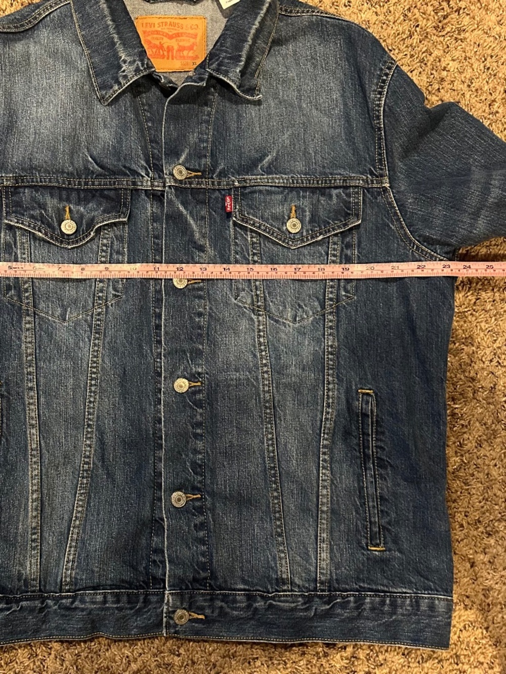Levi’s Denim Trucker Jacket 70589 XL EXCELLENT CONDITION!! - Picture 3 of 11